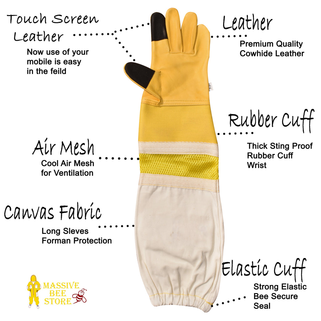 Touch Screen Beekeeping Ventilated Gloves