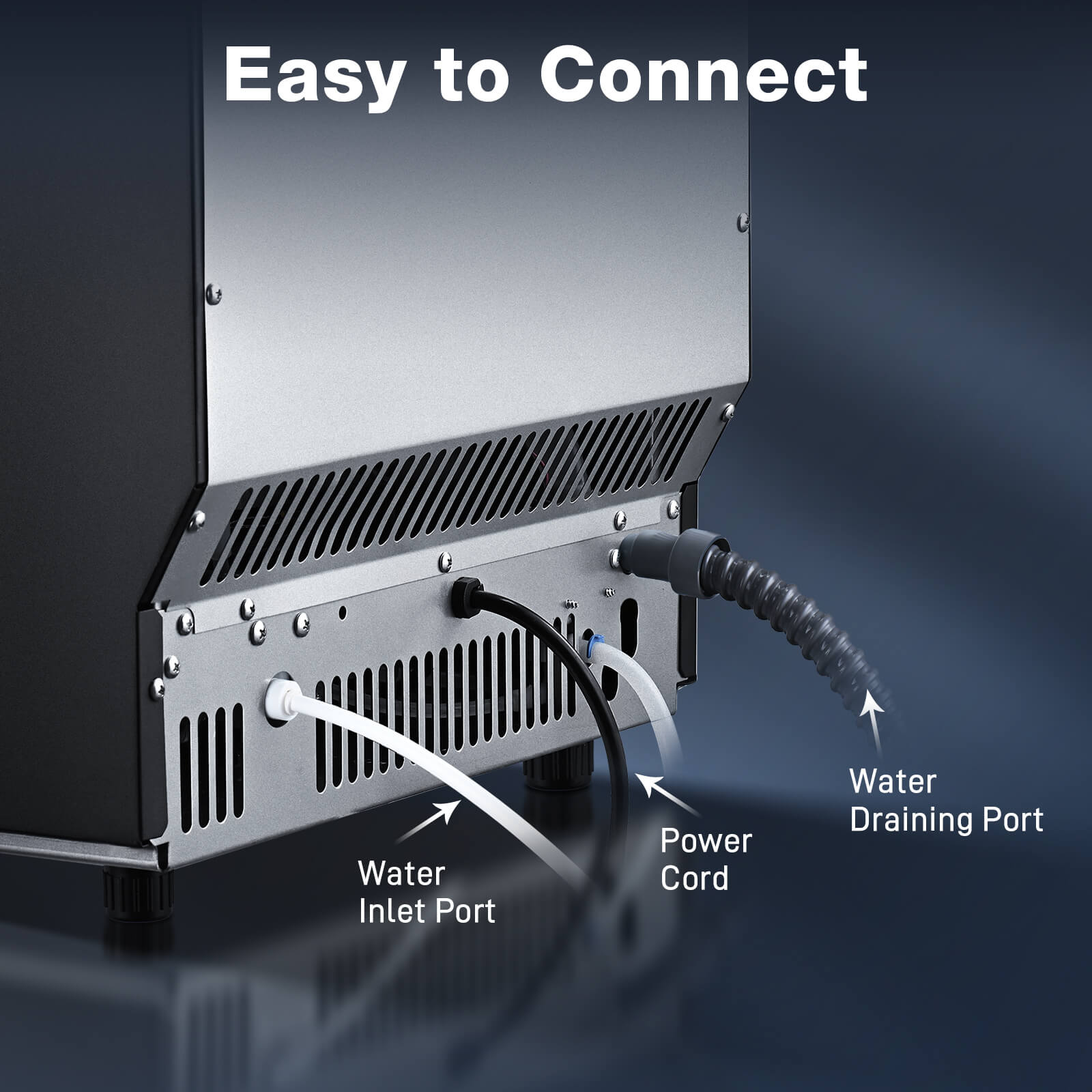 200LBS Freestanding Commercial Ice Maker Z5895