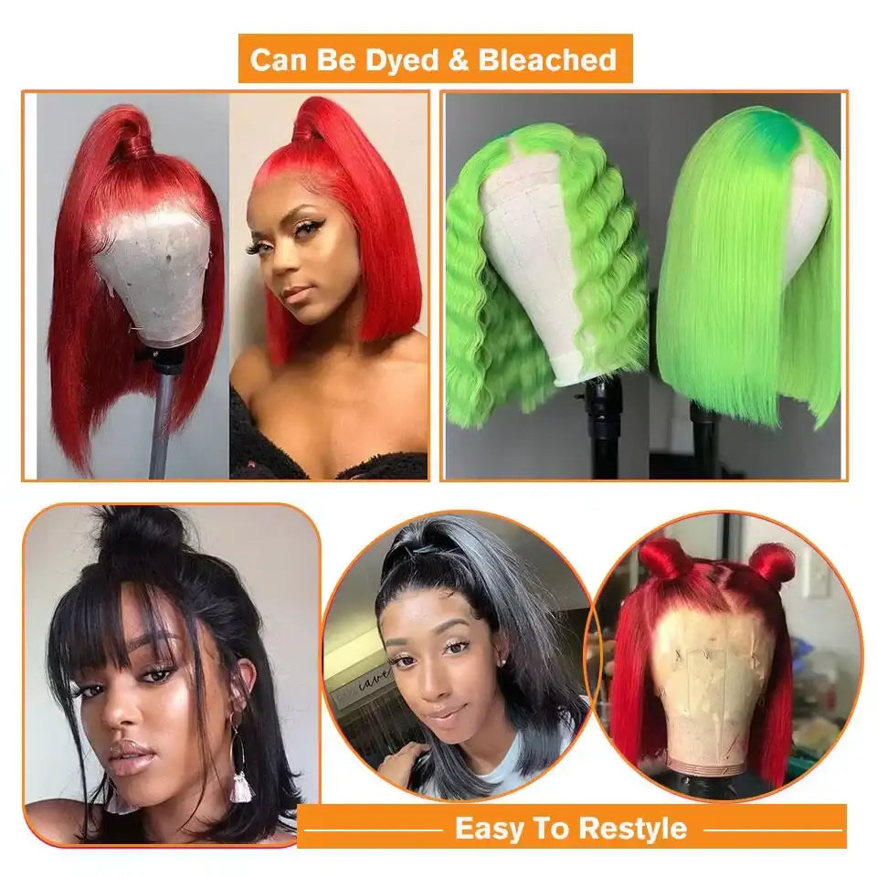 250% Density Bob Wigs | 13x4 HD Lace Frontal Silky Straight 2026