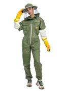 Olive Green Beekeeping Ventilated Suit with Round Veil