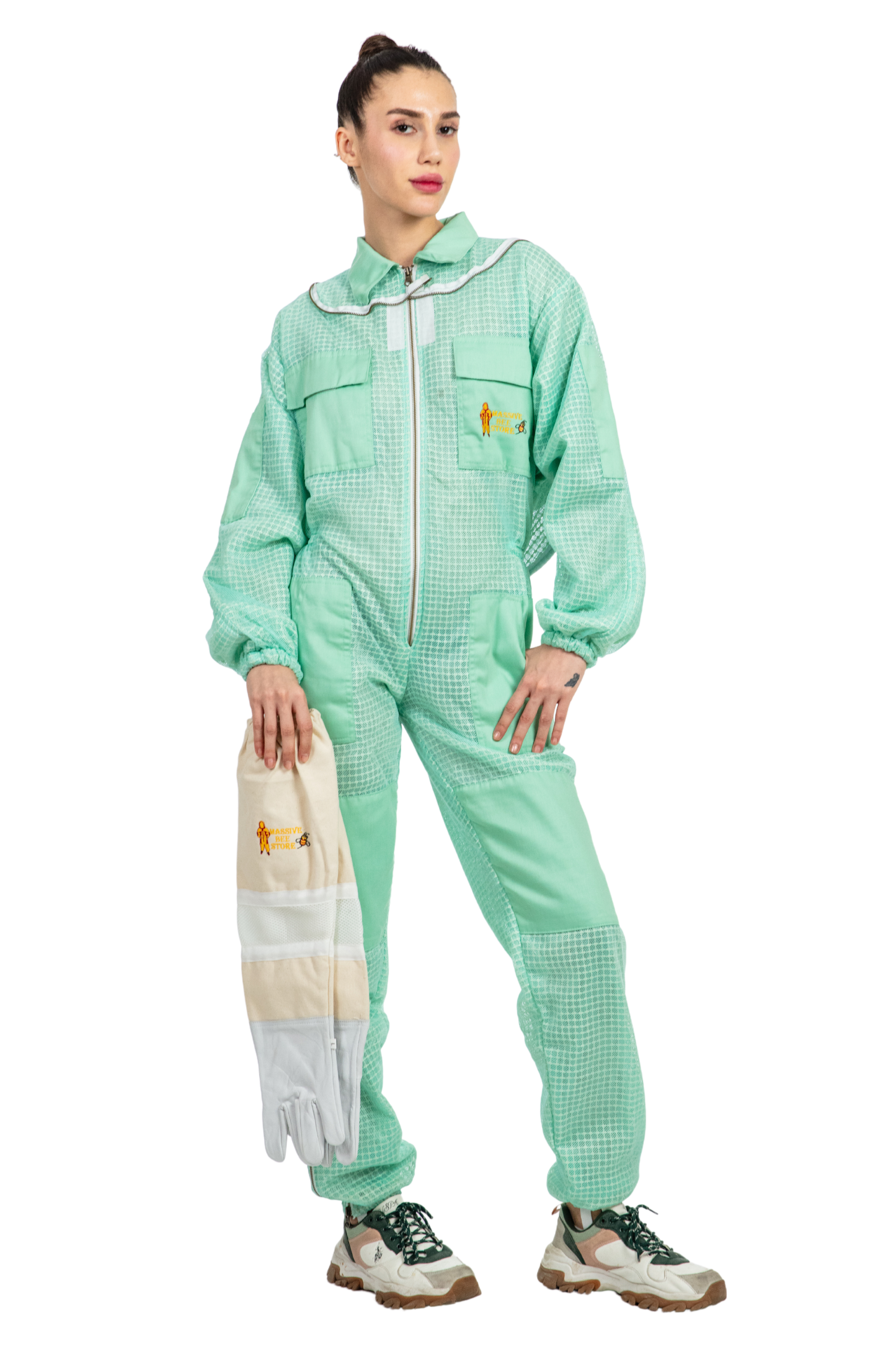 Aqua Beekeeping Ventilated Suits with Fencing Veil