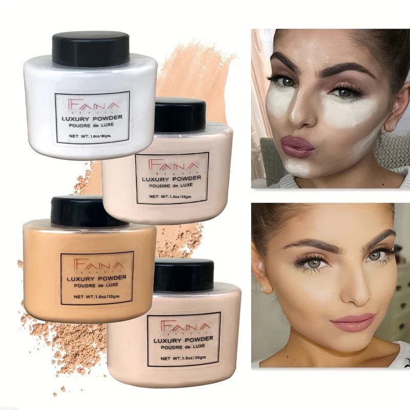 4 Color Luxury Banana Powder | Waterproof Oil-Control Setting Powder