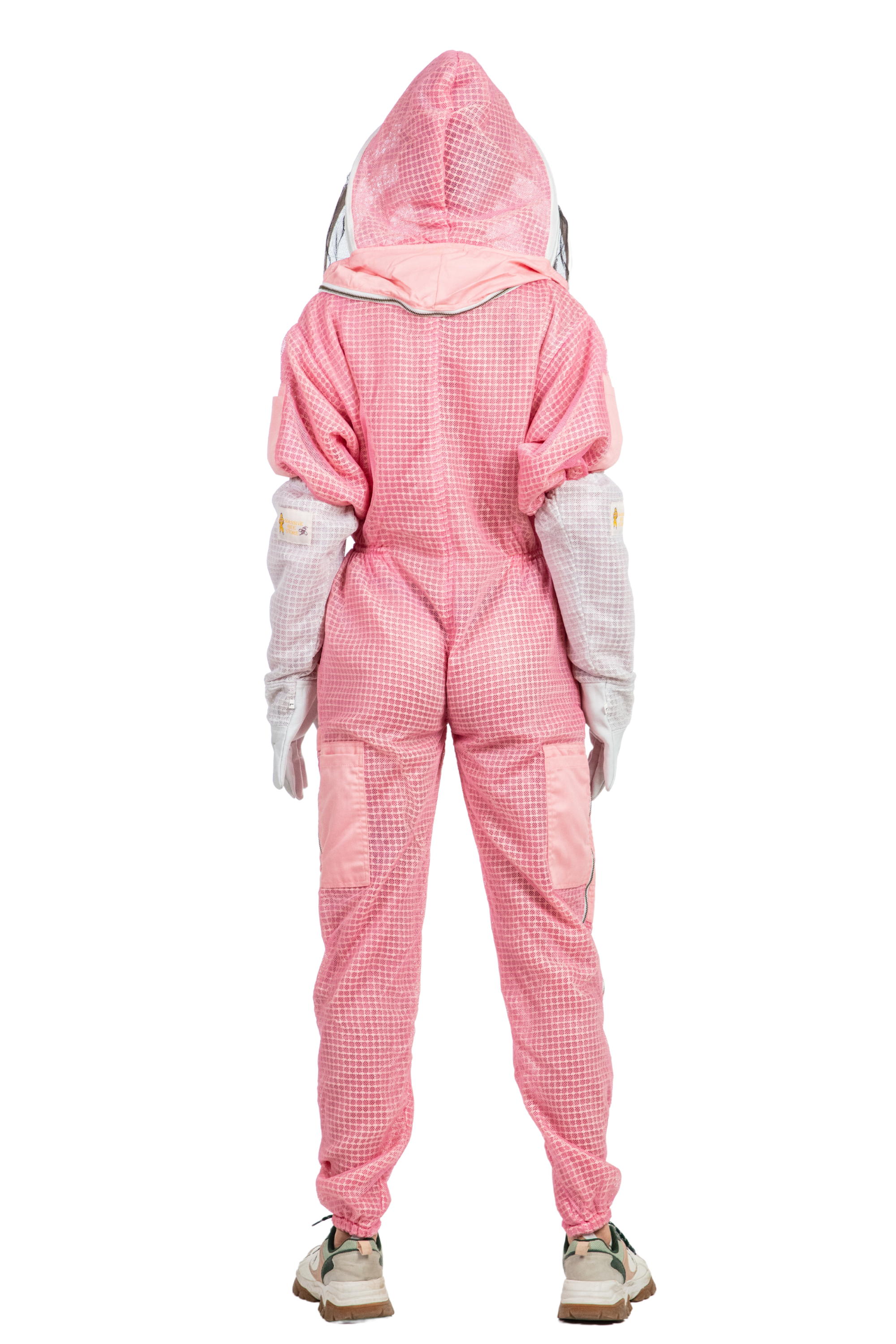 Pink Beekeeping Ventilated Suits with Fencing Veil