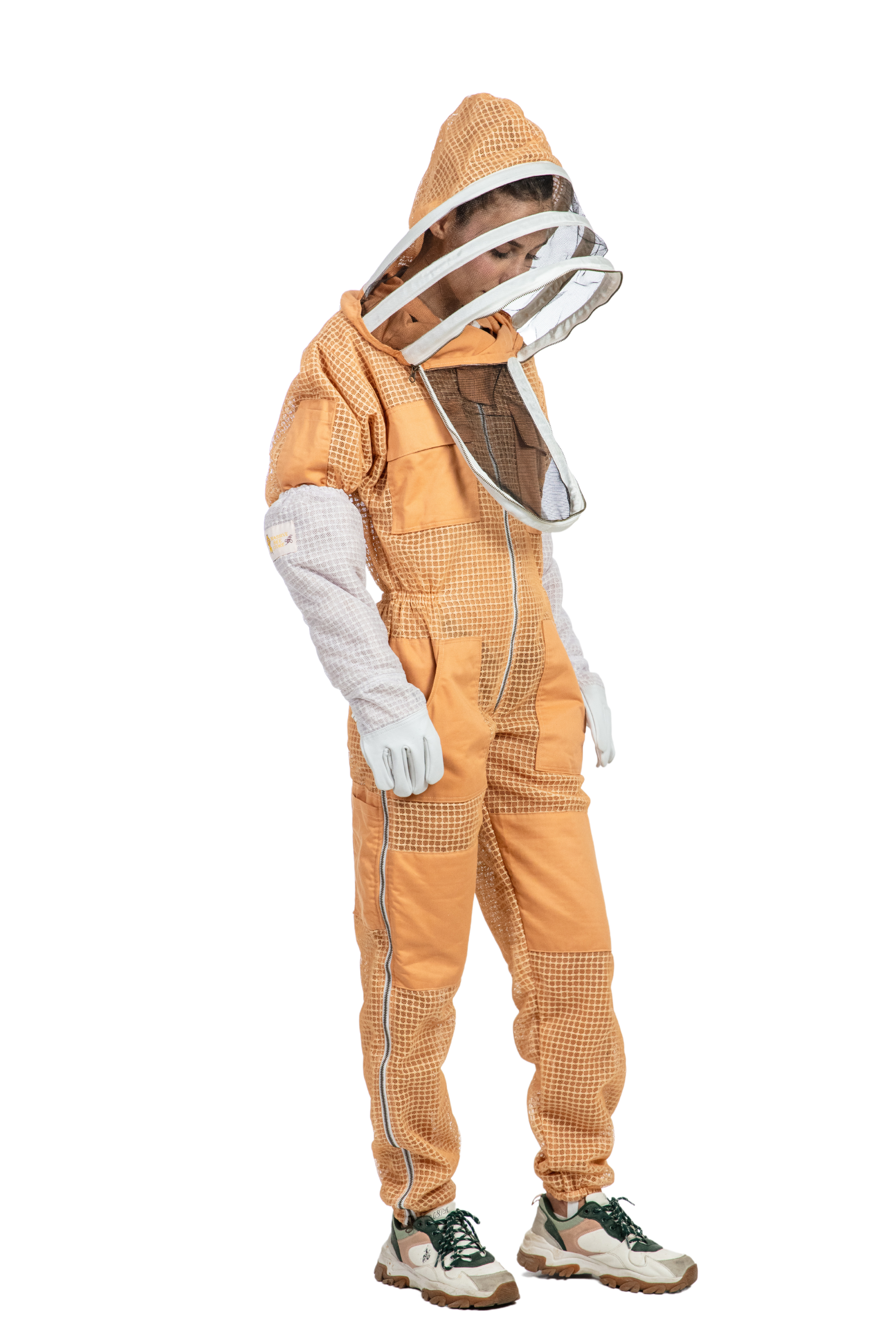 Sand Beekeeping Ventilated Suits with Fencing Veil