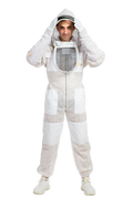 White Beekeeping Ventilated Suits with Fencing Veil