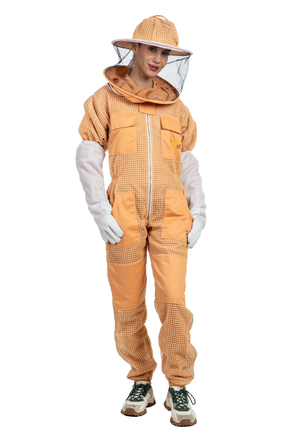 Sand Beekeeping Ventilated Suits with Round Veil
