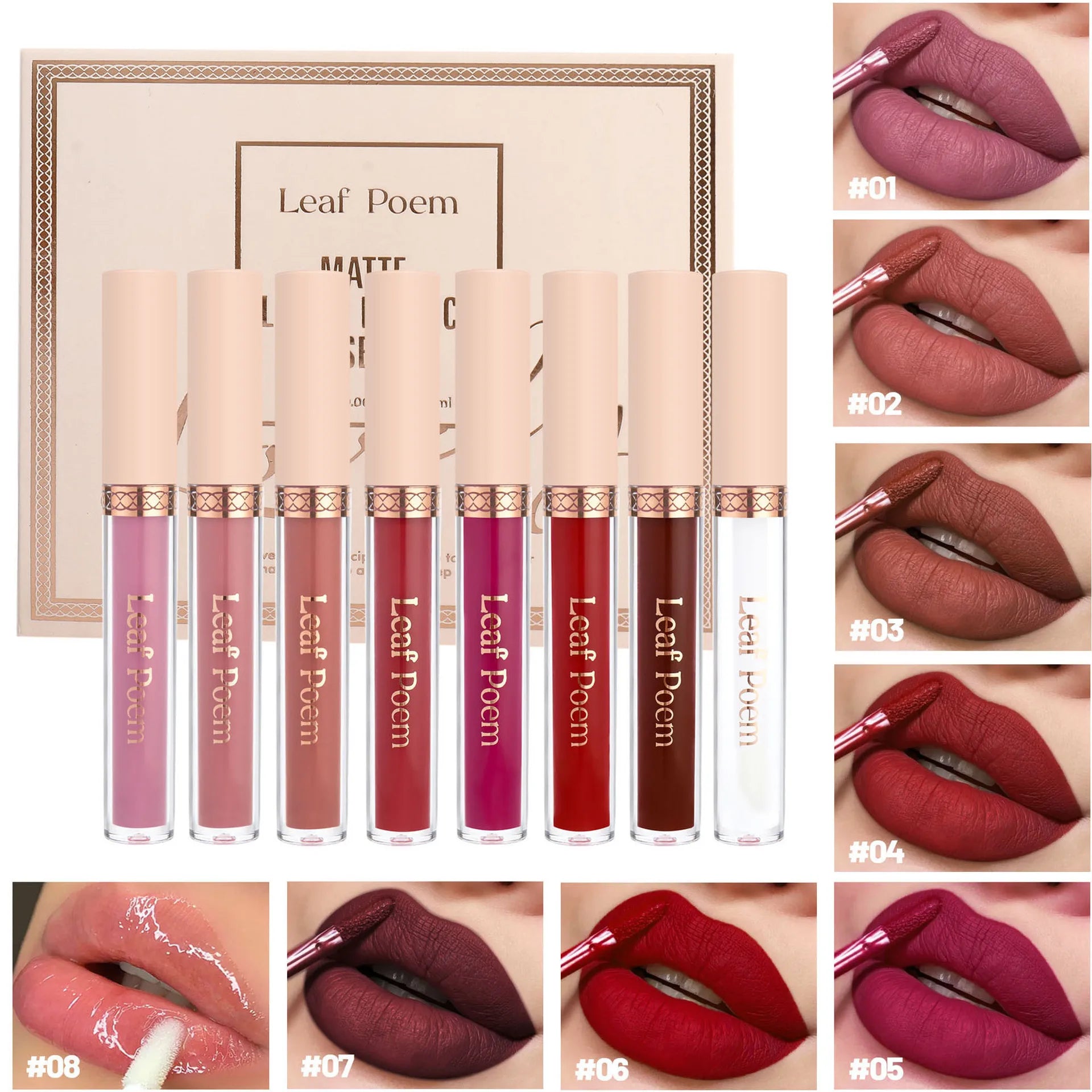 8-Piece Matte Liquid Lipstick Set