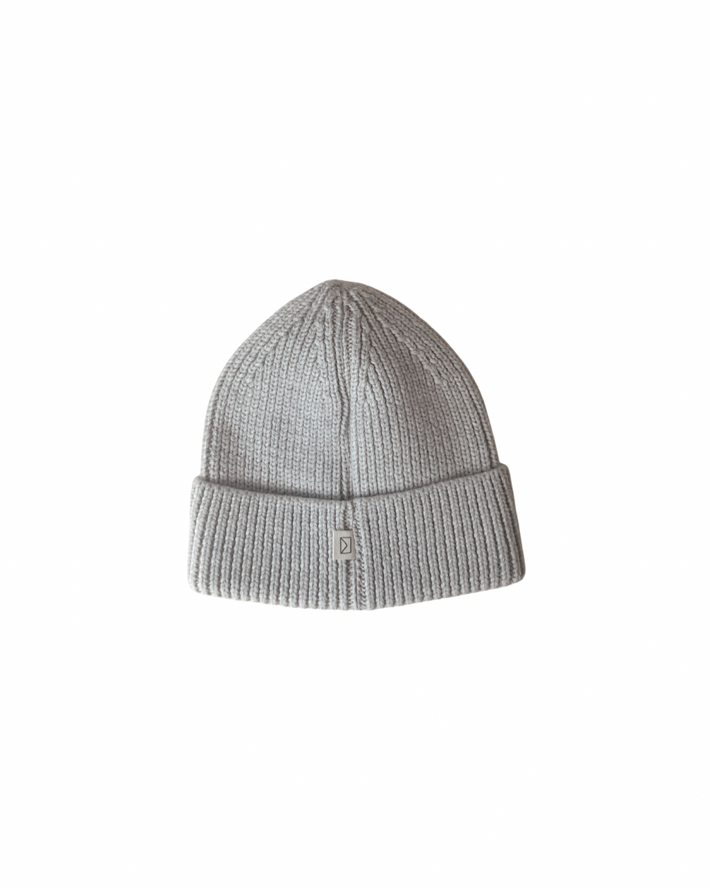 Merino Wool Beanie in Light Heather Gray