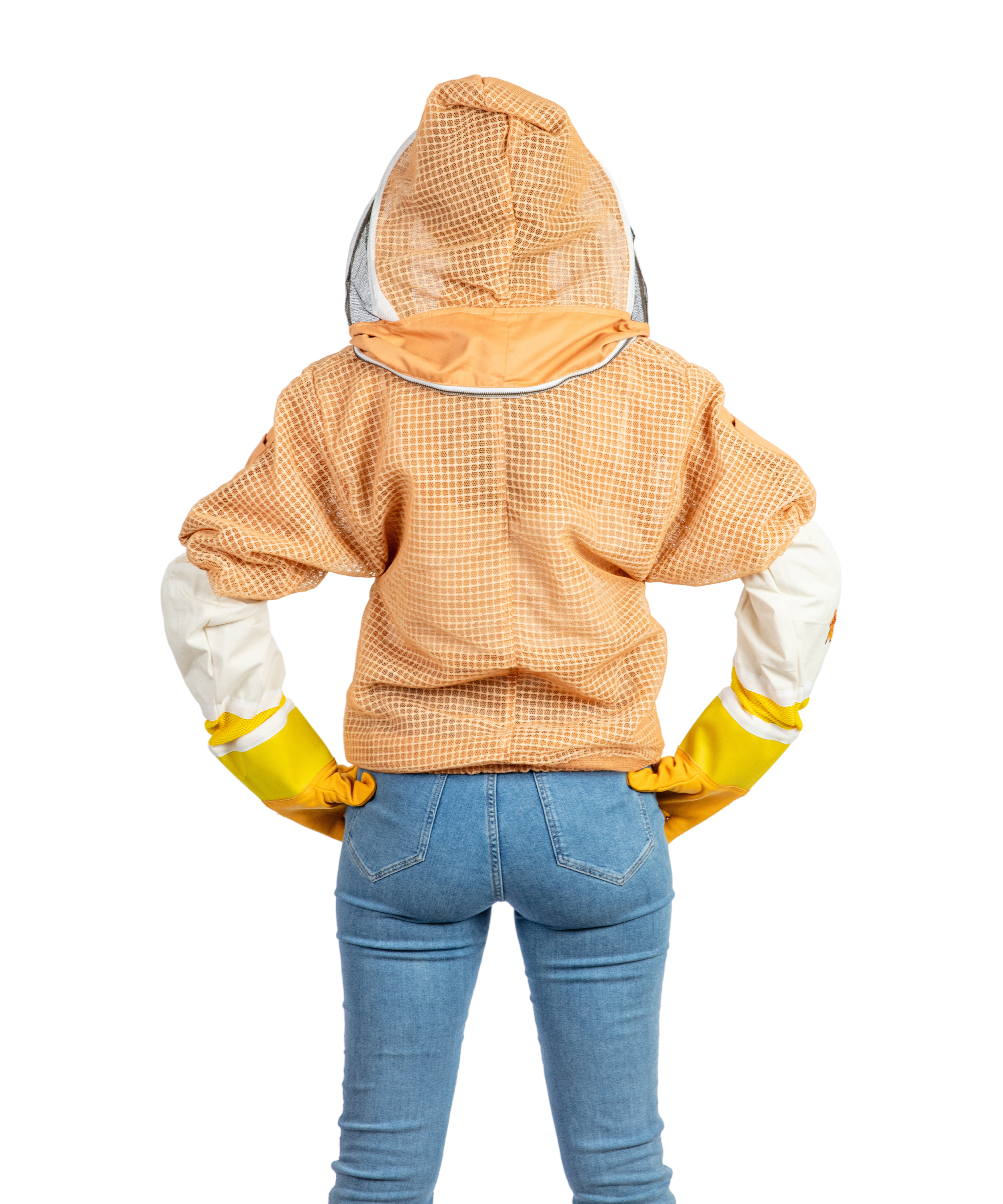 Sand Beekeeping Ventilated Jacket with Fencing Veil
