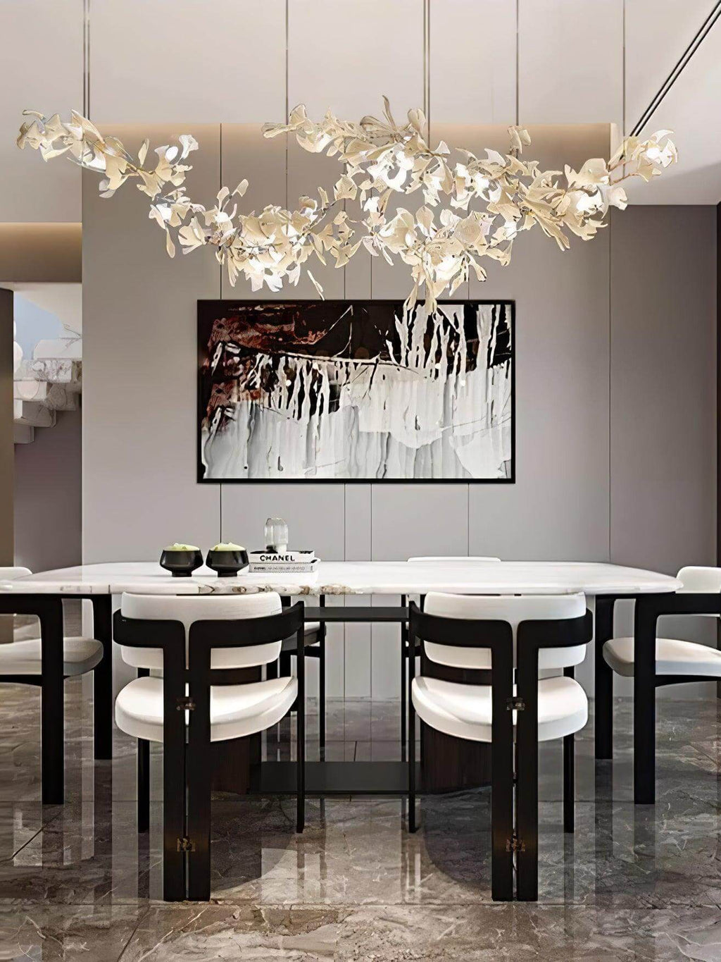 Gingko Chandelier Style H