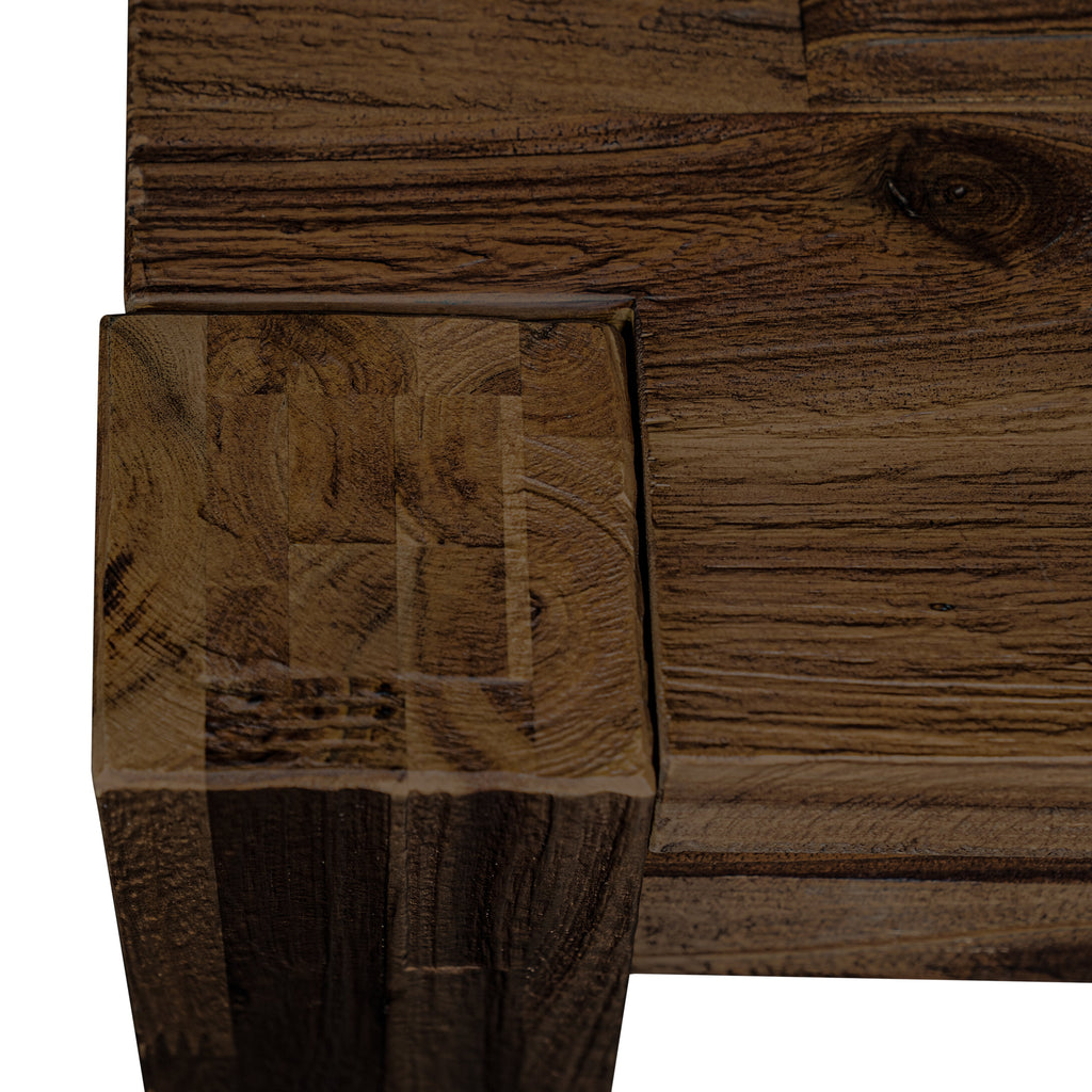 EAST WEST FURNITURE - CNAB7-77-47 - 7-Pc Dinette Room Set- 6 Dining Chairs and Rectangular Dining Table - Light Sable Linen Fabric Seat and High Chair Back (Distressed Jacobean Finish)