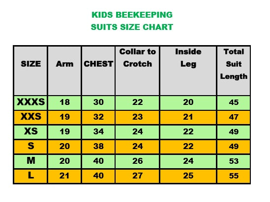 Khaki Beekeeping Ventilated Suit for Kids or Childfs