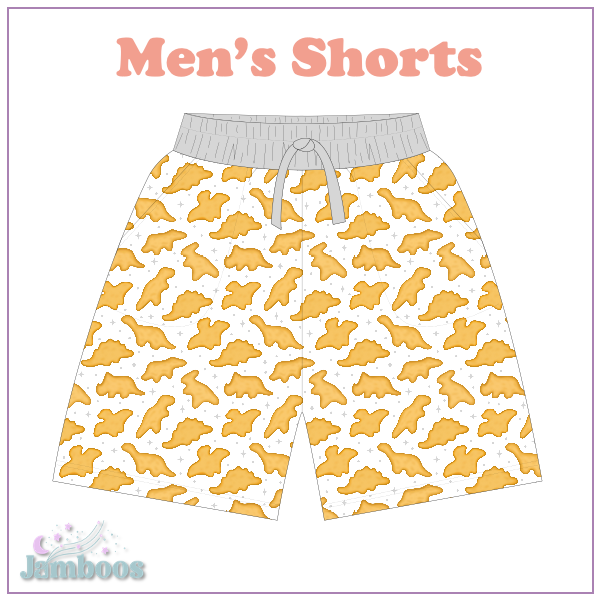 Dino Nuggs Men's Bamboo Shorts