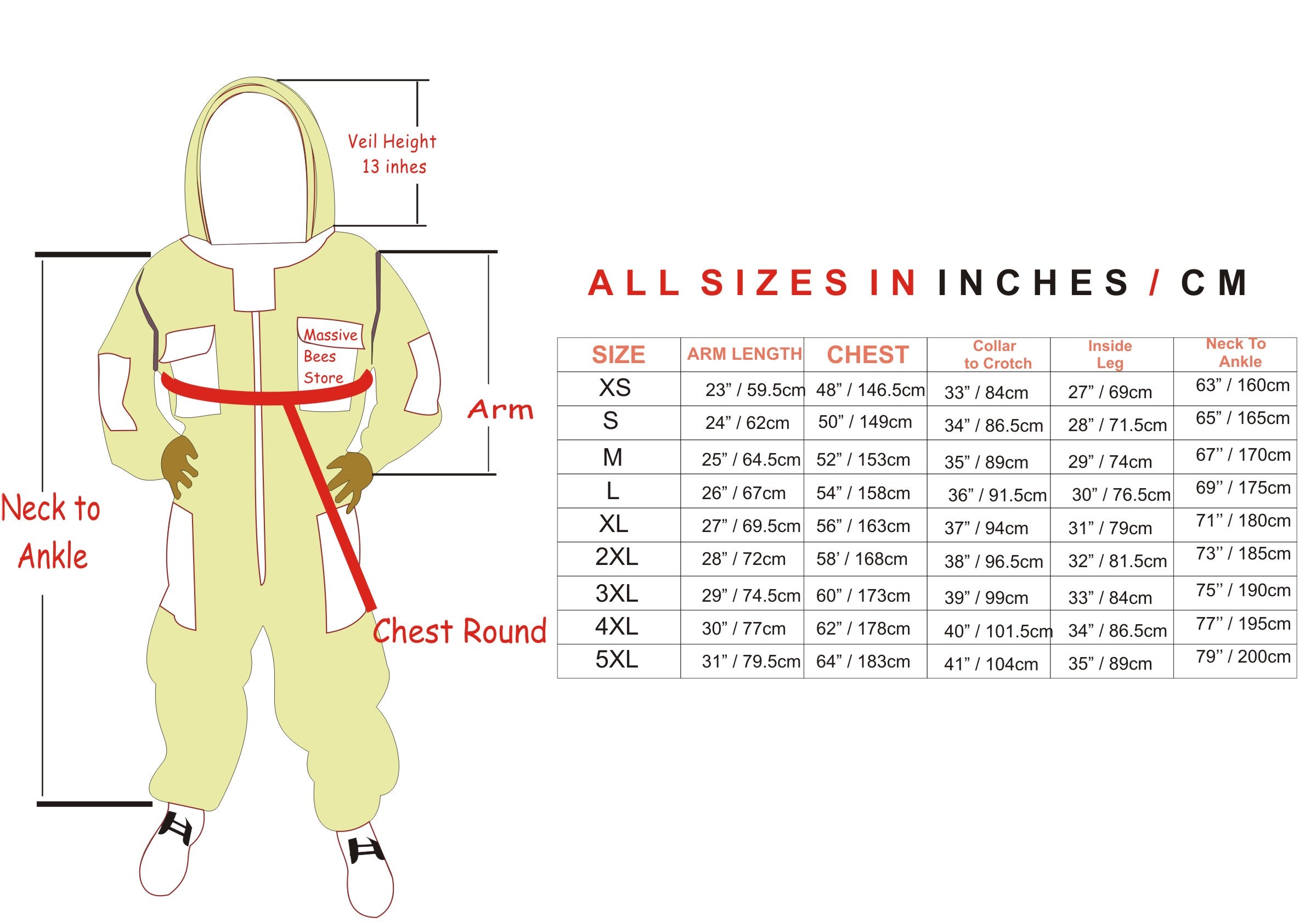 Sand/Peach Beekeeping Ventilated Suits with Round & Fencing Veil
