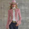 Women Turn Down Collared Jacket | Slim Fit Streetwear 2026