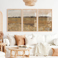 Abstract Wall Painting - Neutral Landscape Art