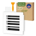 Aluminum White Linear Slot Diffuser 6x6 (Duct Opening)- Modern Air Vent Cover