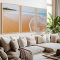 Beach and Coastal Wall Art – Ocean Sand with Footprints