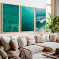 Beach Themed Art Prints – Ocean Wave, Rainbow Surf, Coastal Calm (Set of 3)