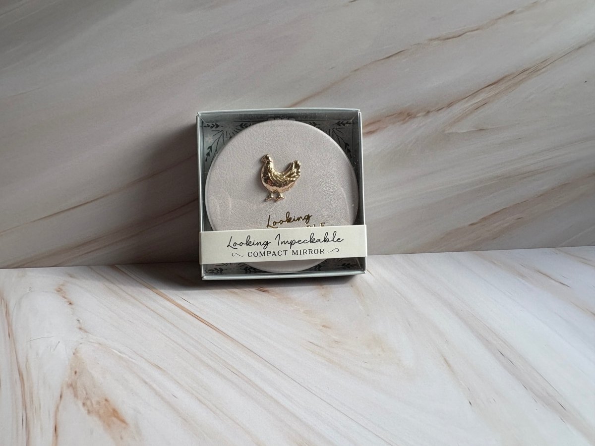 Bramble Farm Chicken Compact Mirror