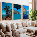Coastal Art Pictures – Tropical Water Views (3 Piece Wall Set)