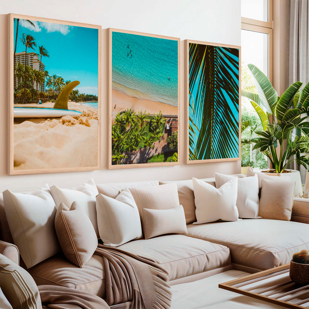 Coastal Wall Accents – Beach Photography Trio (3 Prints)