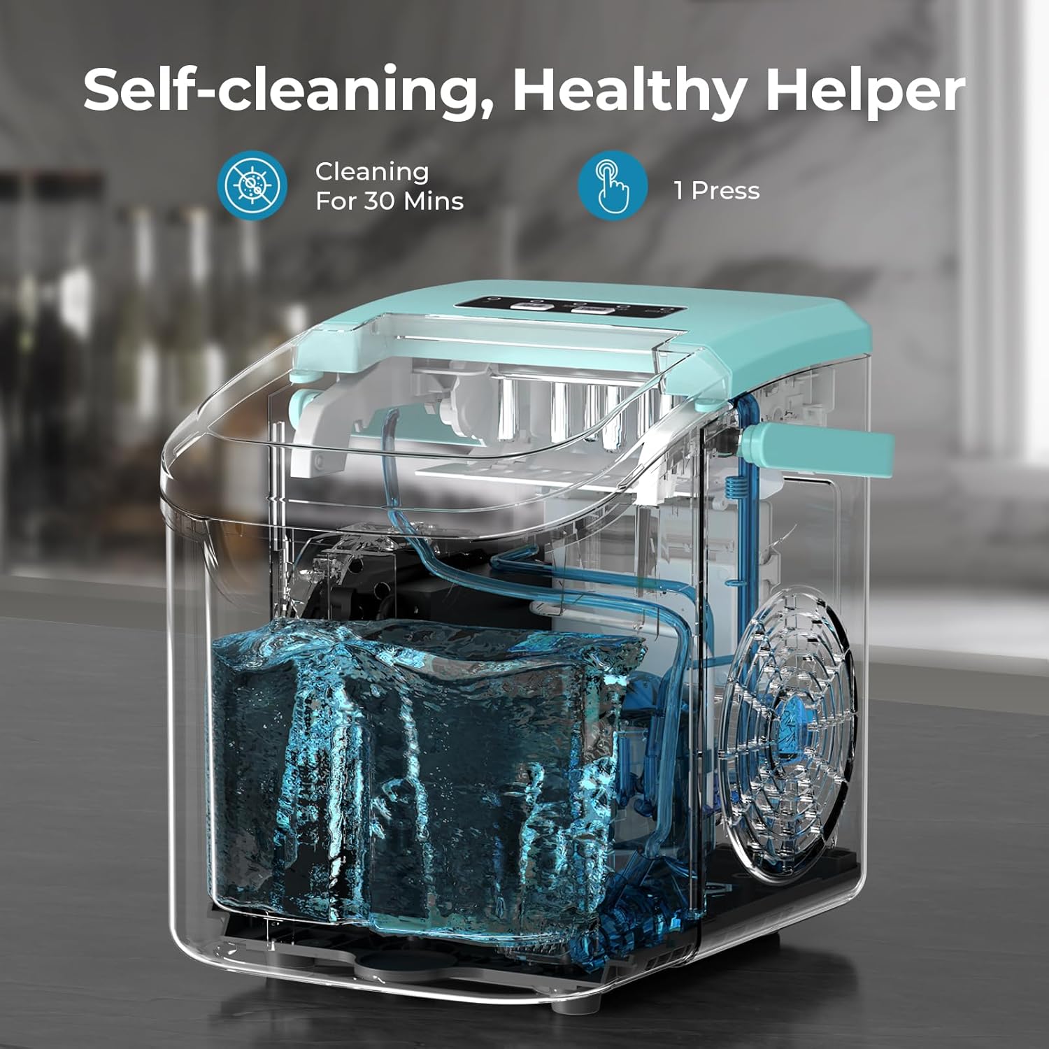 Countertop Ice Maker, 26 lbs/Day ice Production 58012RIM0