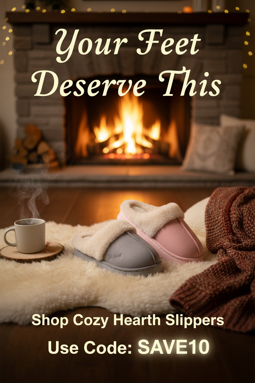 Cozy Hearth Slippers | Faux-Fur Lined Suede Home Slippers