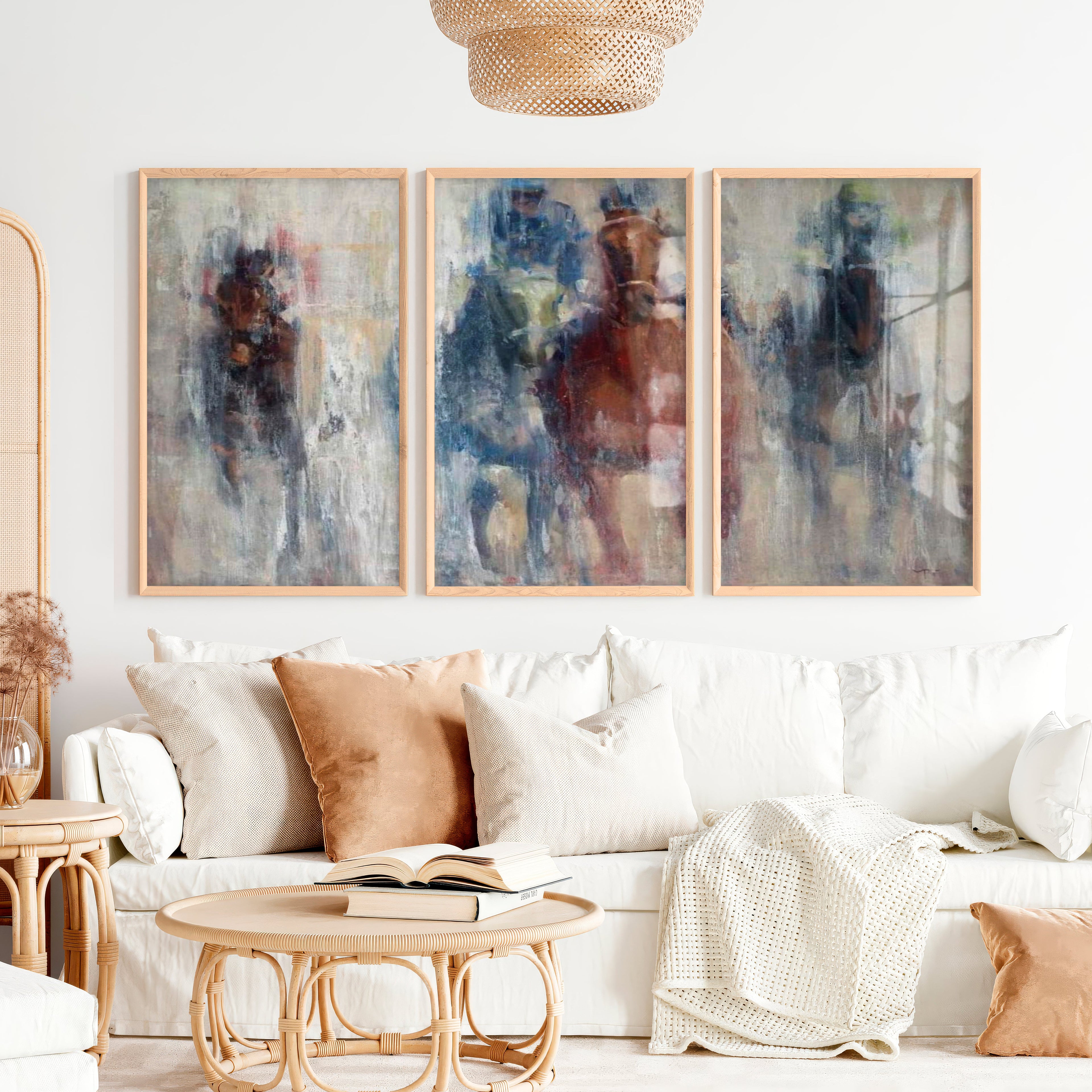 Derby II Wall Art - Abstract Horse Racing Prints