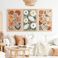 Floral Abstract Wall Art - Colorful Modern Botanical Print