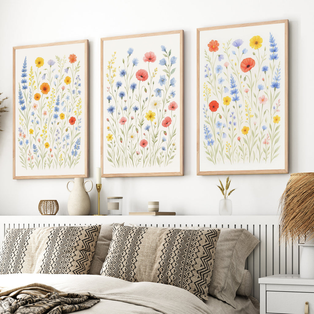Flower Wall Art – Prints Set of 3