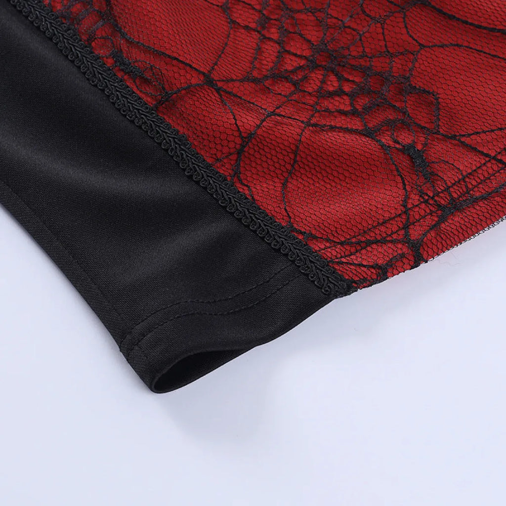 Gothic Spider Lace Cami Top