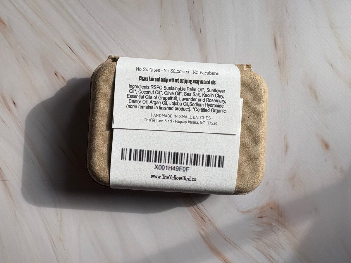 Grapefruit Rosemary Lavender Shampoo Bar