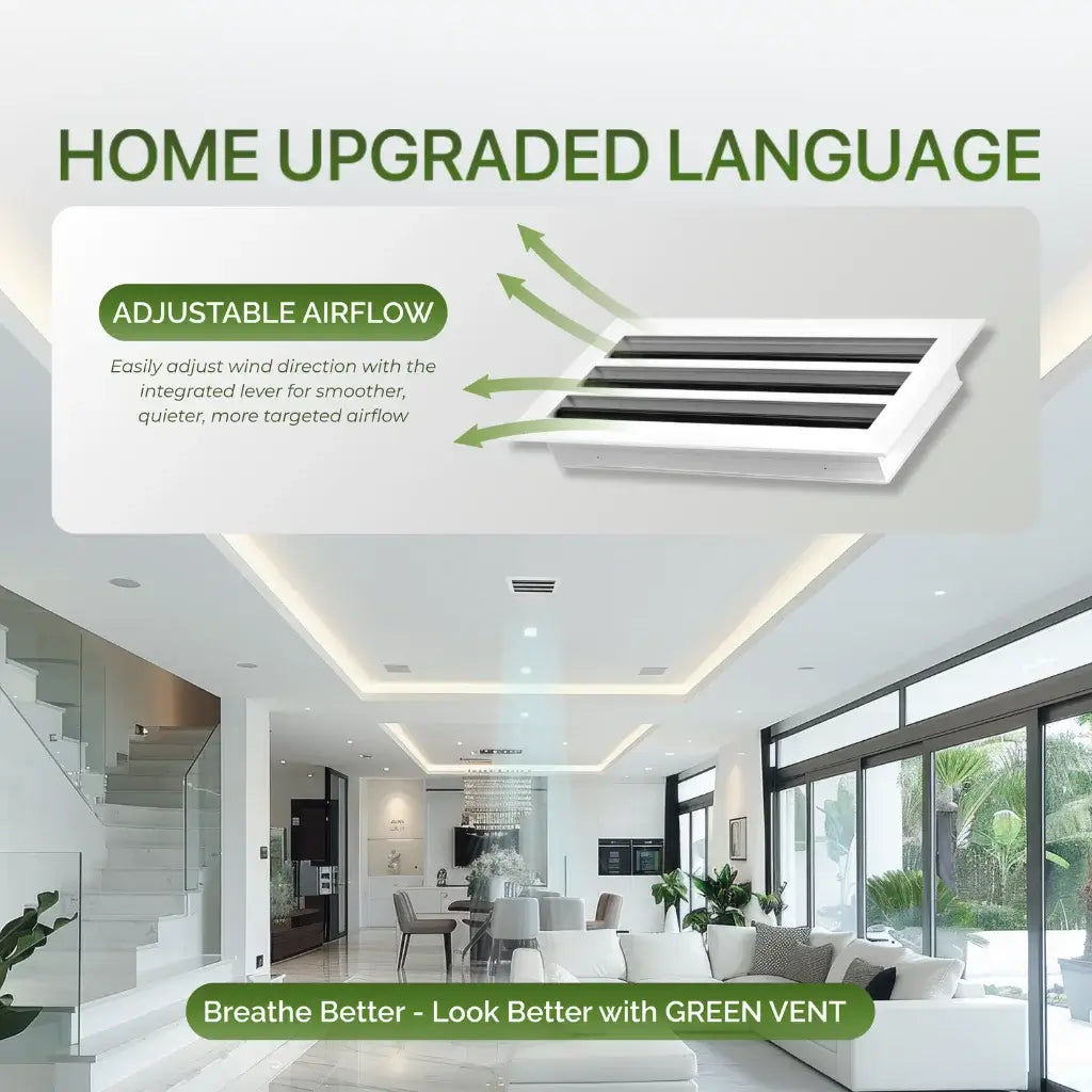 Aluminum Black Linear Slot Diffuser 10x4 Pack 2 (Duct Opening) - Modern Air Vent Cover