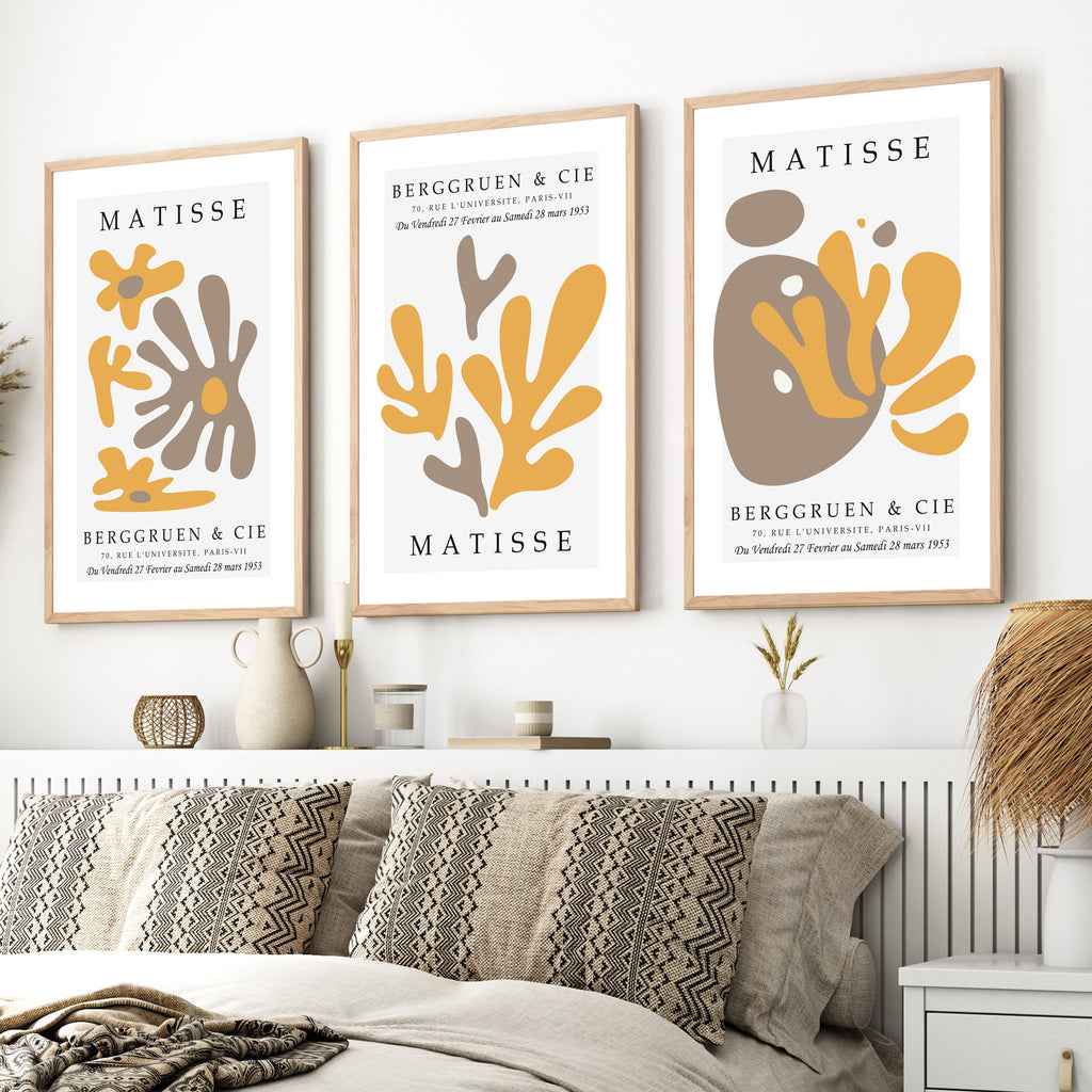 Henri Matisse Art Prints – Modern Abstract Wall Art Set of 3