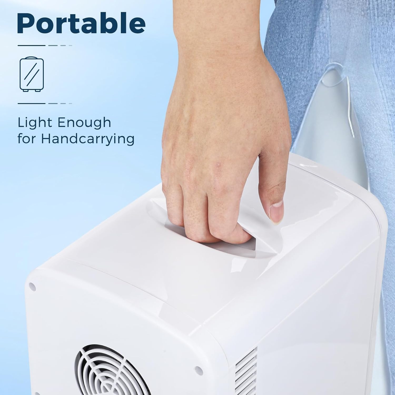 Kismile Compact Refrigerator, Portable Mini Fridge, Skin Care 4L Capacity/6 Cans F3404S