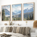 Kluane National Park Wilderness Nature Triptych. Mountains Prints