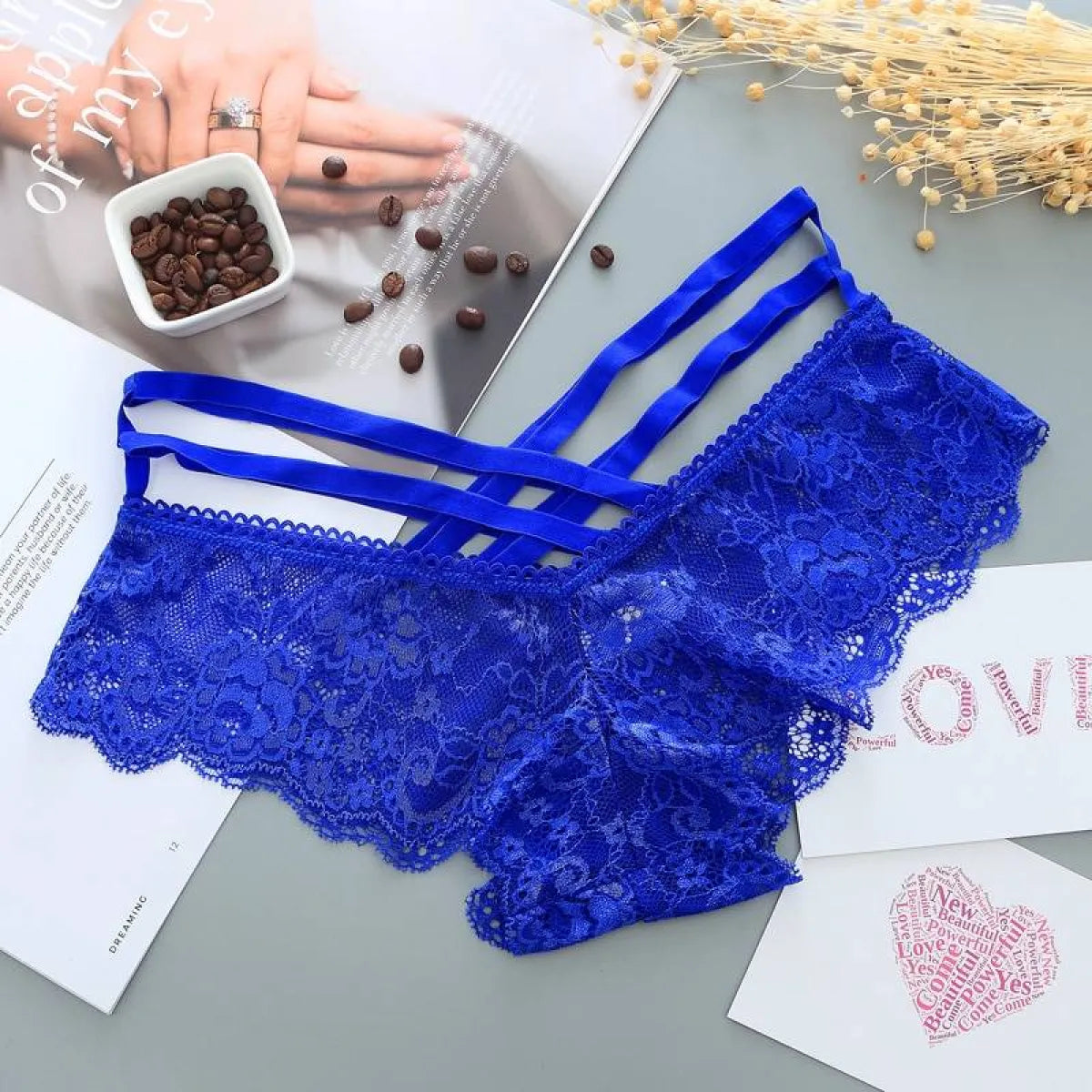Low-Rise Panties With Cross Straps