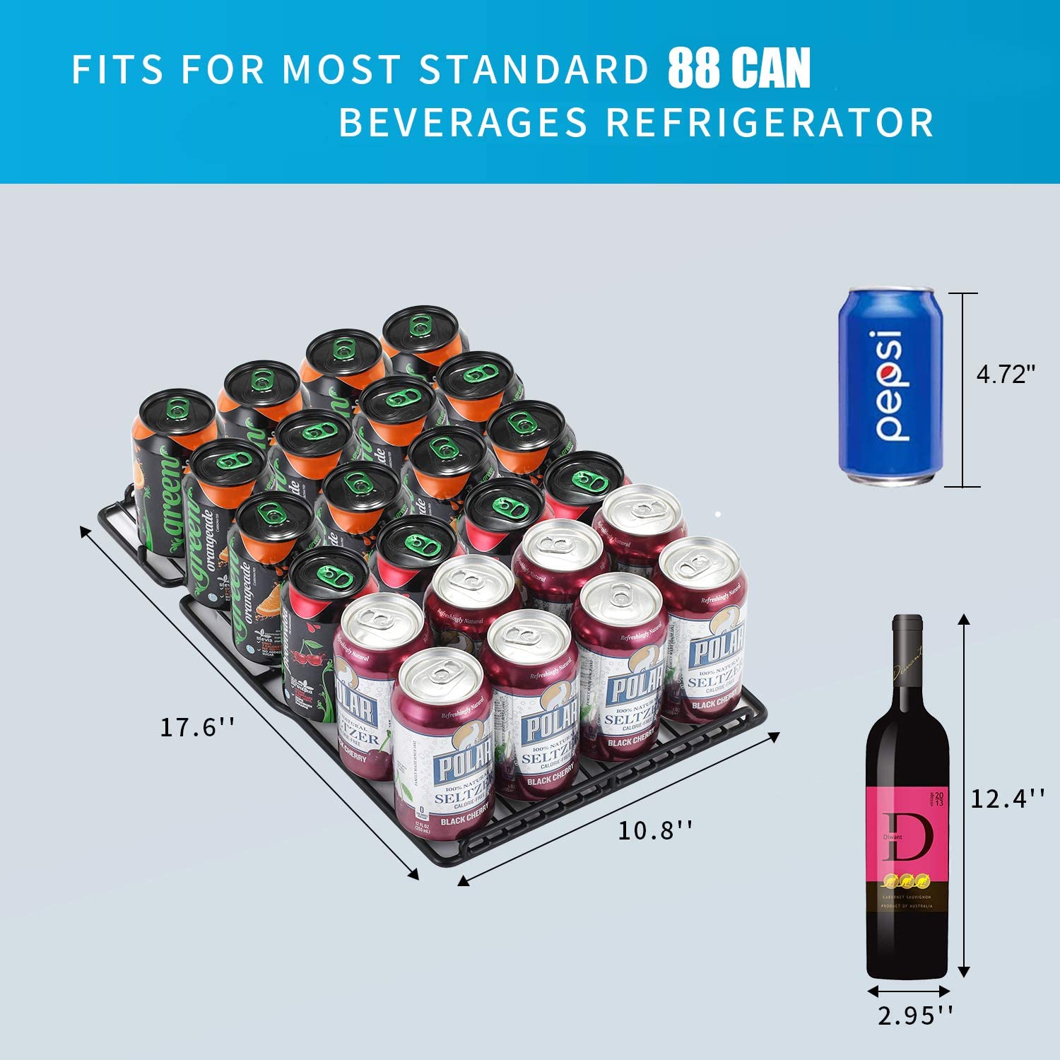 15 Inch Built-in Mini Fridge Beverage Refrigerator W5174C