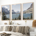 Montana Glacier National Park. Mountain Lake. Travel Wall Art