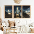 Nativity Scene Holy Night Wall Art Set of 3