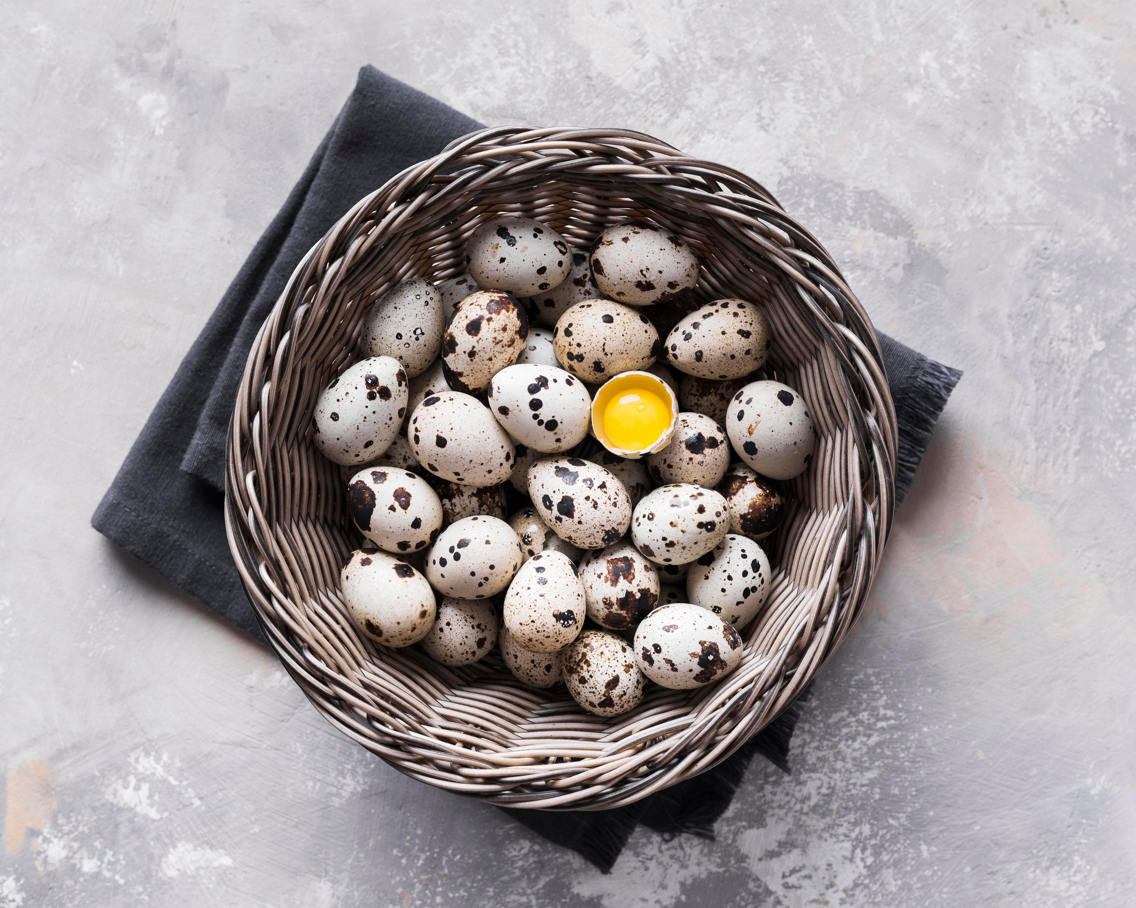6 Dozen Farm Fresh n Tasty Organic Jumbo Quail Eggs