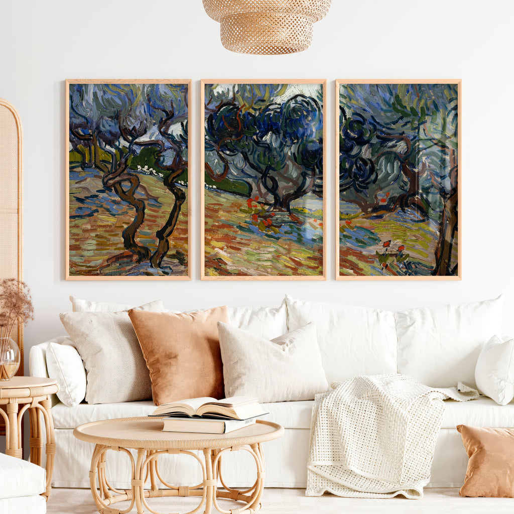 Olive Trees 1889 Wall Art - Vincent Van Gogh Painting Print