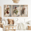 Retro Christmas Wall Art Set – Vintage Ornament & Bell Prints