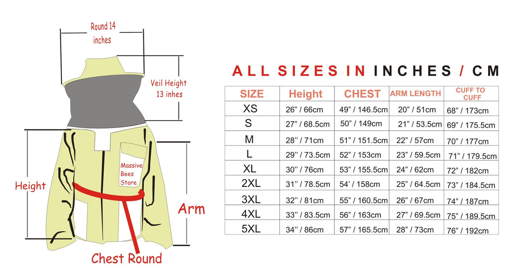 White Beekeeping Ventilated Jacket with Round Veil