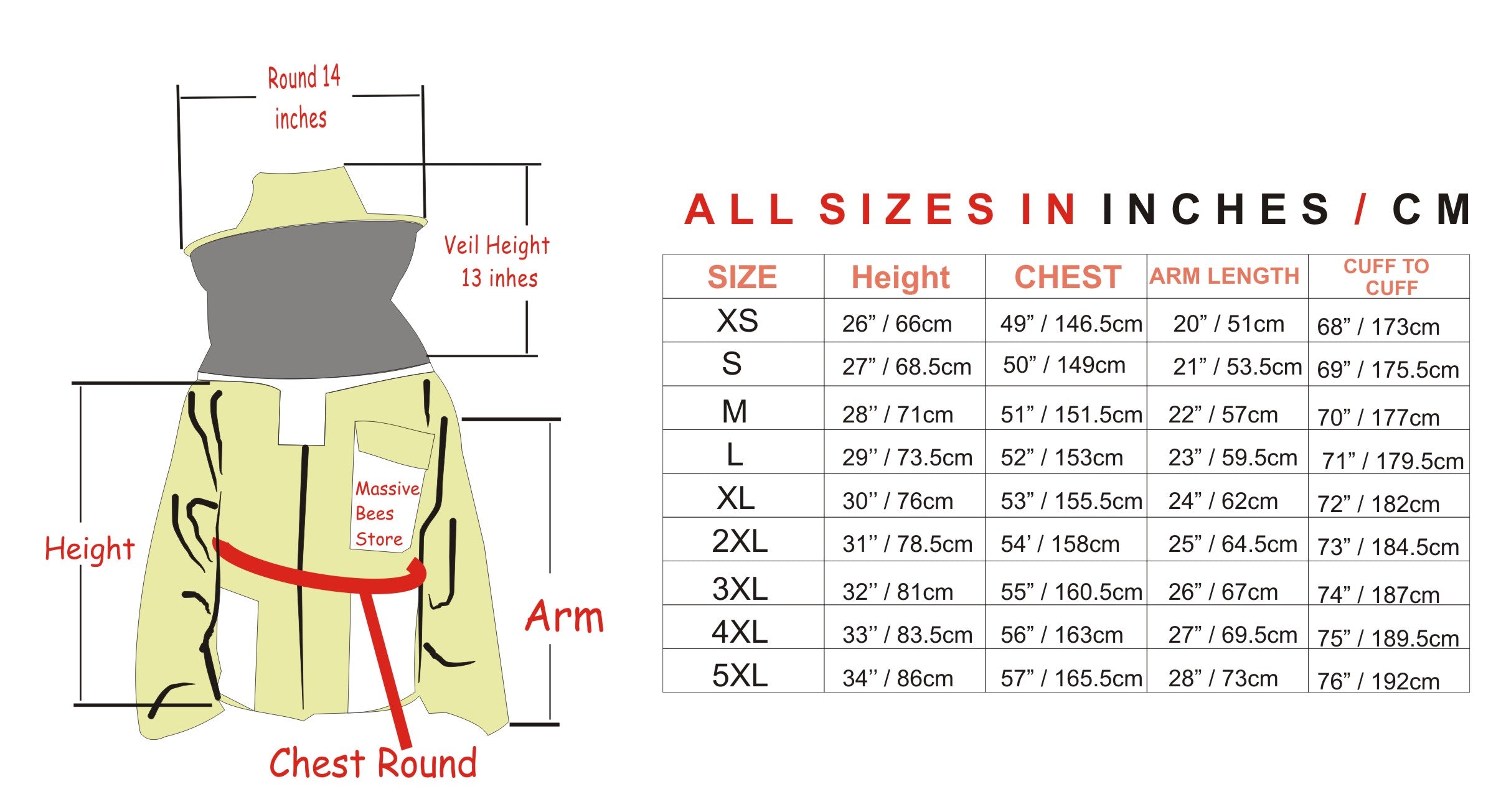 Olive Green Beekeeping Ventilated Jacket with Round Veil & fencing jacket
