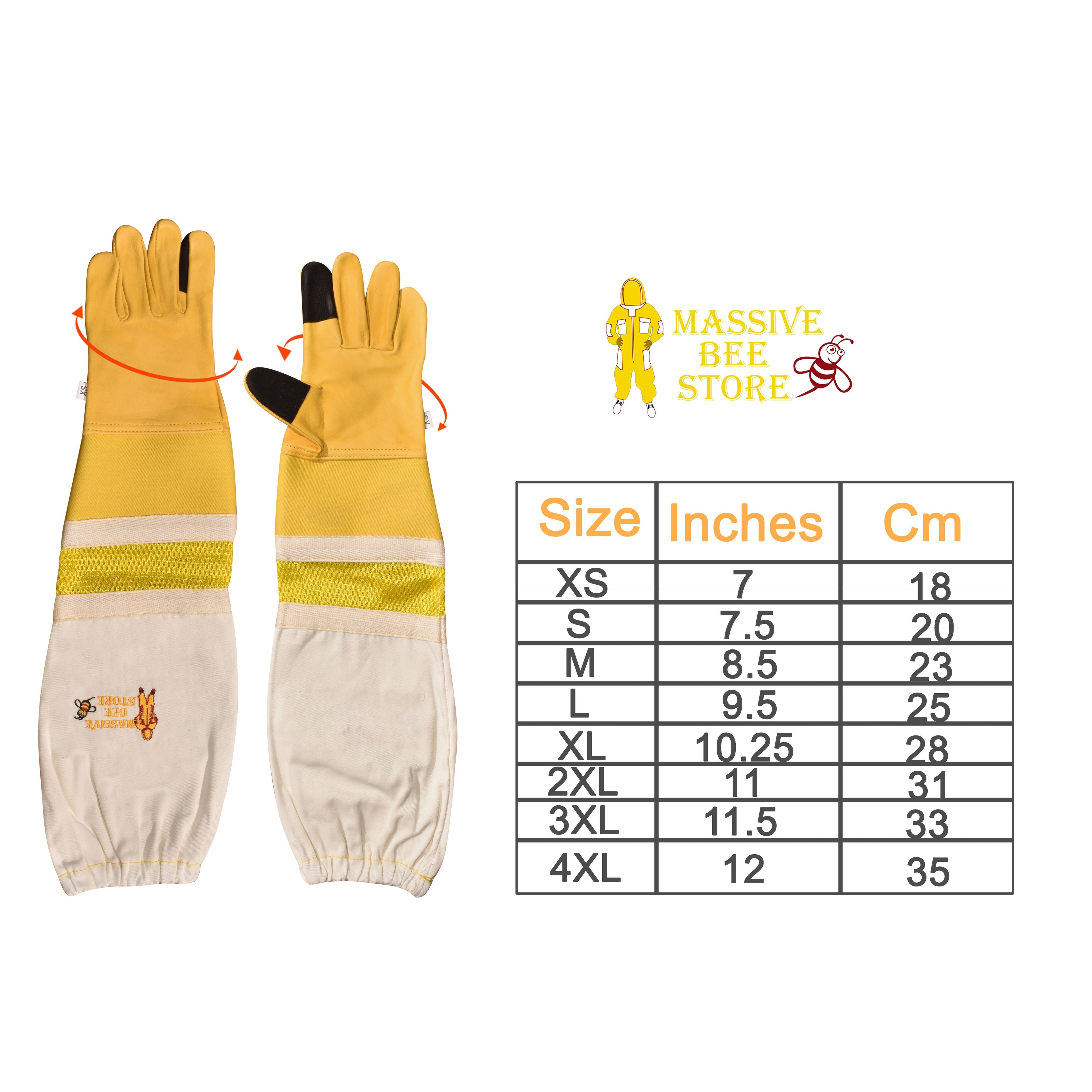 Touch Screen Beekeeping Ventilated Gloves