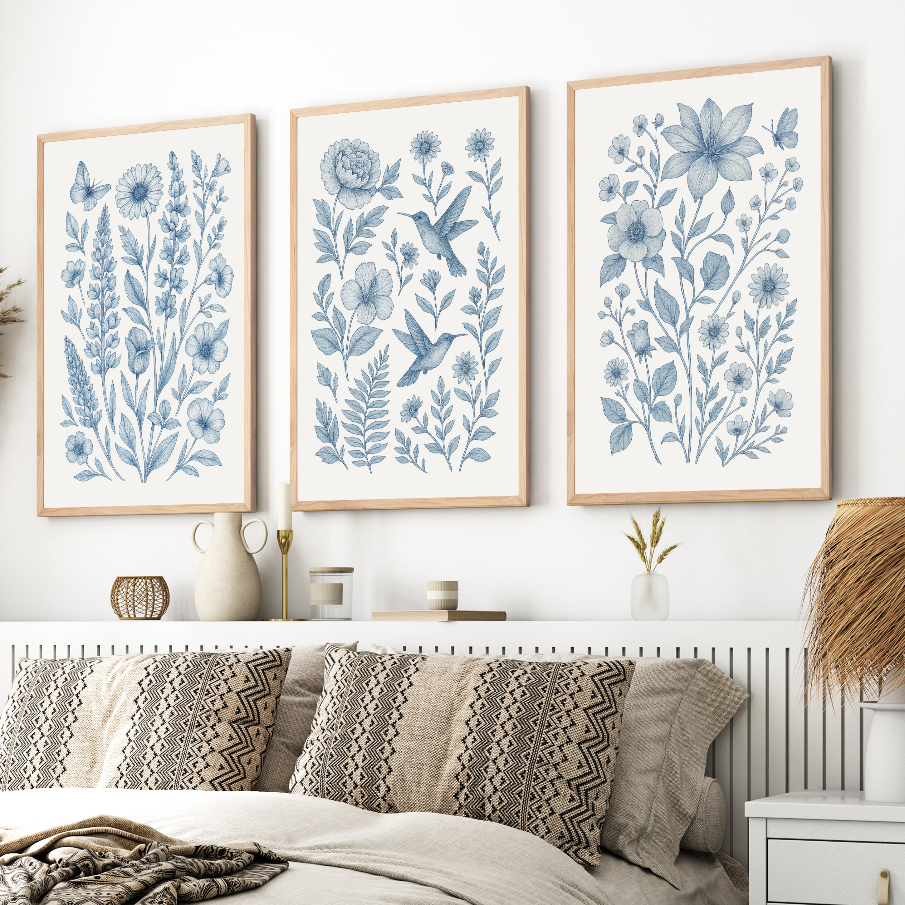 Wall Floral Art – Wall Art Set of 3